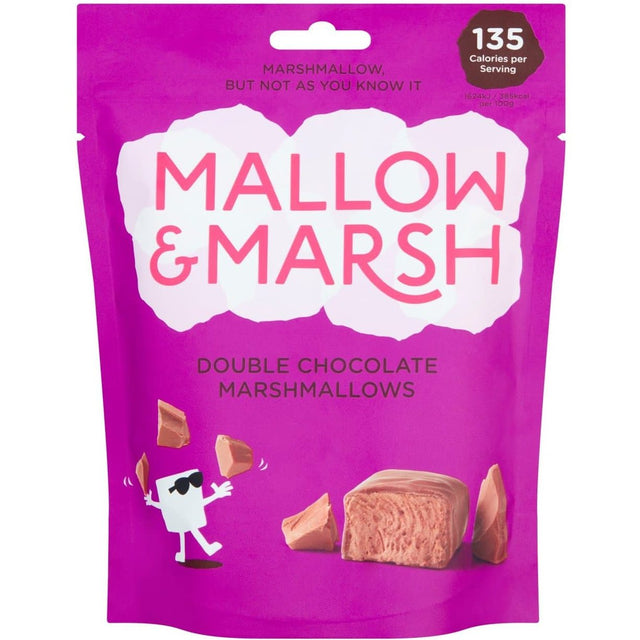 Mallow And Marsh Marshmallow Pouch Double Chocolate (100g)