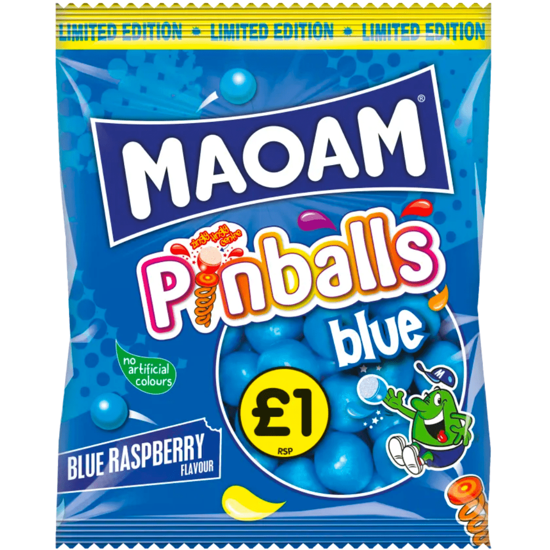 Maoam Pinballs Blue Bag (140g)