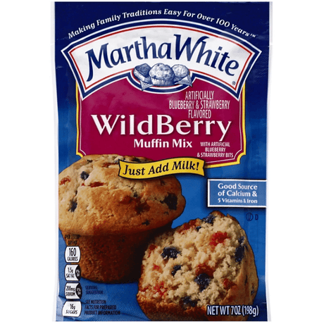 Martha White Muffin Mix Wildberry (198g)