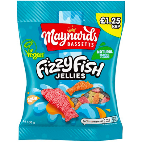 Maynards Bassetts Fizzy Fish (160g)