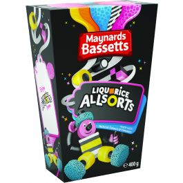 Maynards Bassetts Liquorice Allsorts Carton (400g)