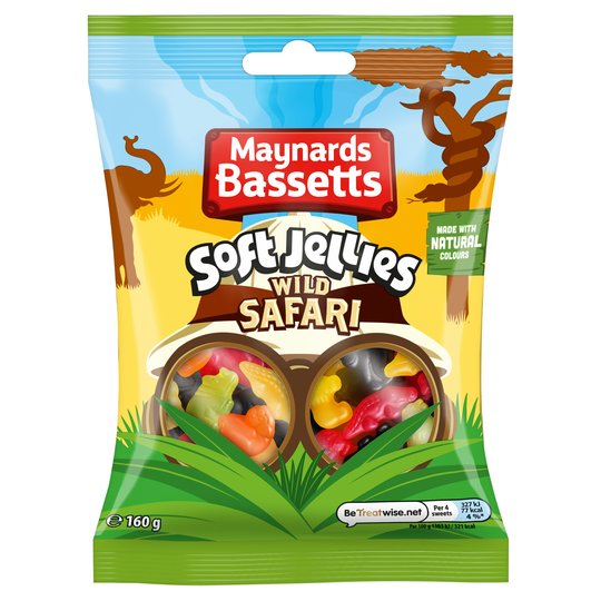 Maynards Bassetts Soft Jelly Safari (160g)