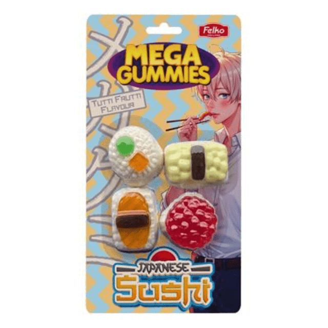 Mega Gummies Japanese Sushi 120g