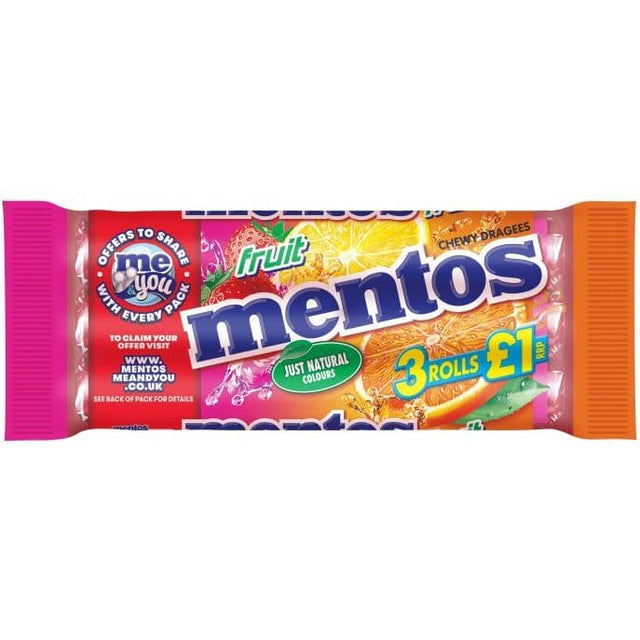 Mentos Fruit (3 Pack)