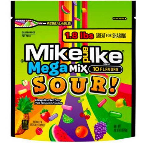 Mike and Ike Family Size Mega Mix Sour (816g)