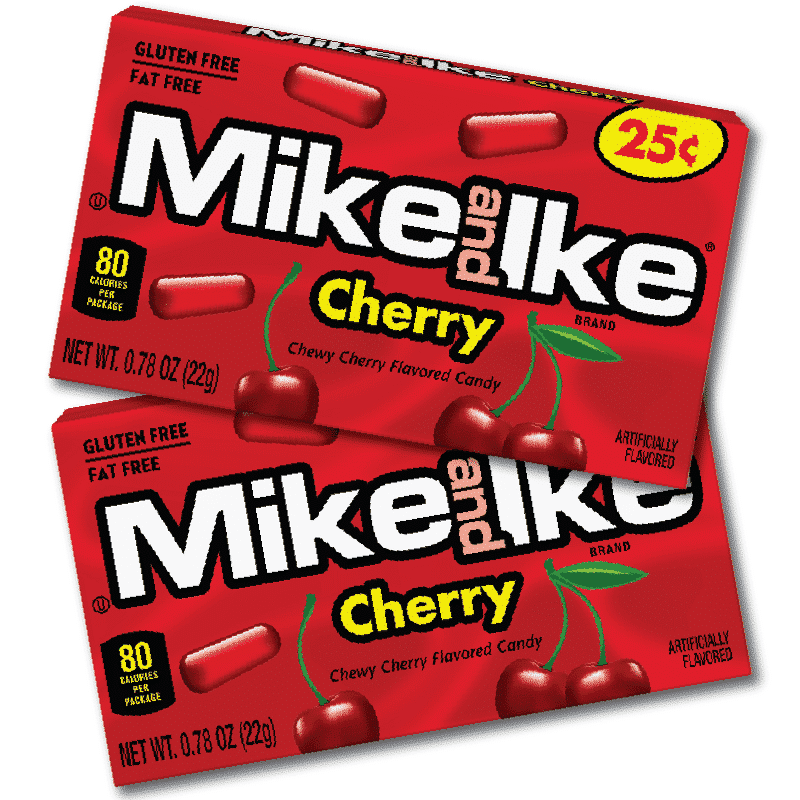 Mike and Ike Mini Box Cherry (22g) (2 Pack)