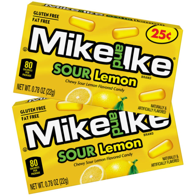Mike and Ike Mini Box Sour Lemon (22g) (2 Pack)