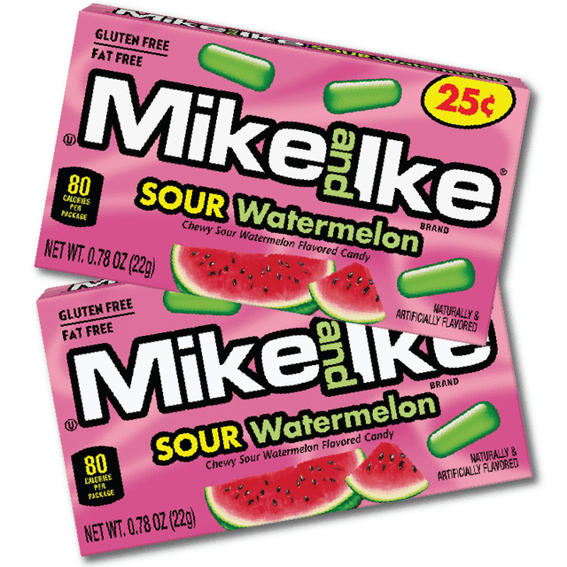 Mike and Ike Mini Box Sour Watermelon (22g) (2 Pack)