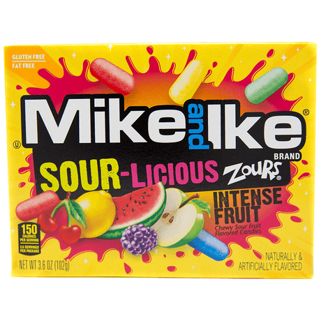 Mike and Ike Theatre Box Sour-Licious Intense Fruit (102g)