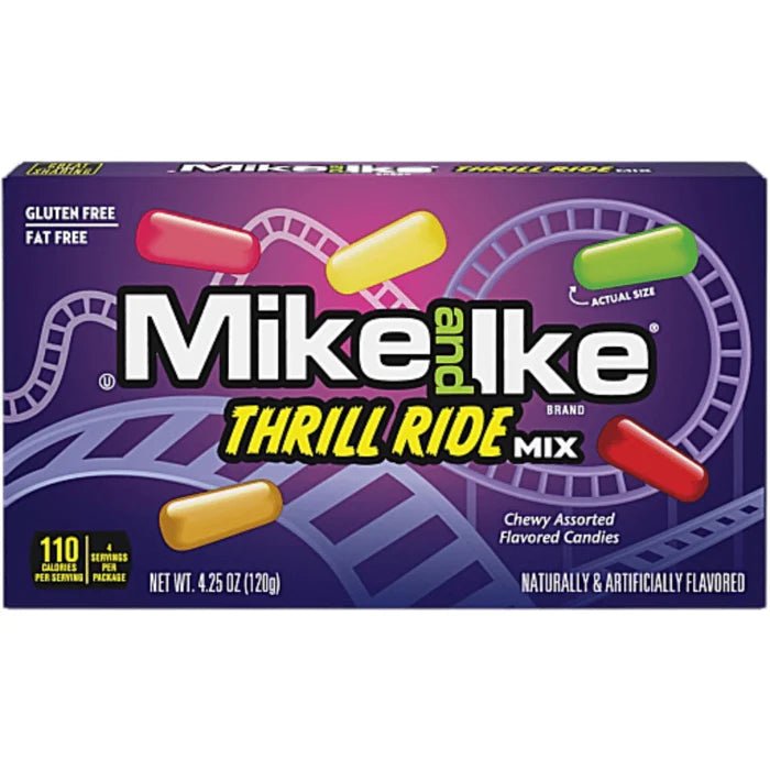 Mike and Ike Thrill Ride Mix Theatre Box 120g USA