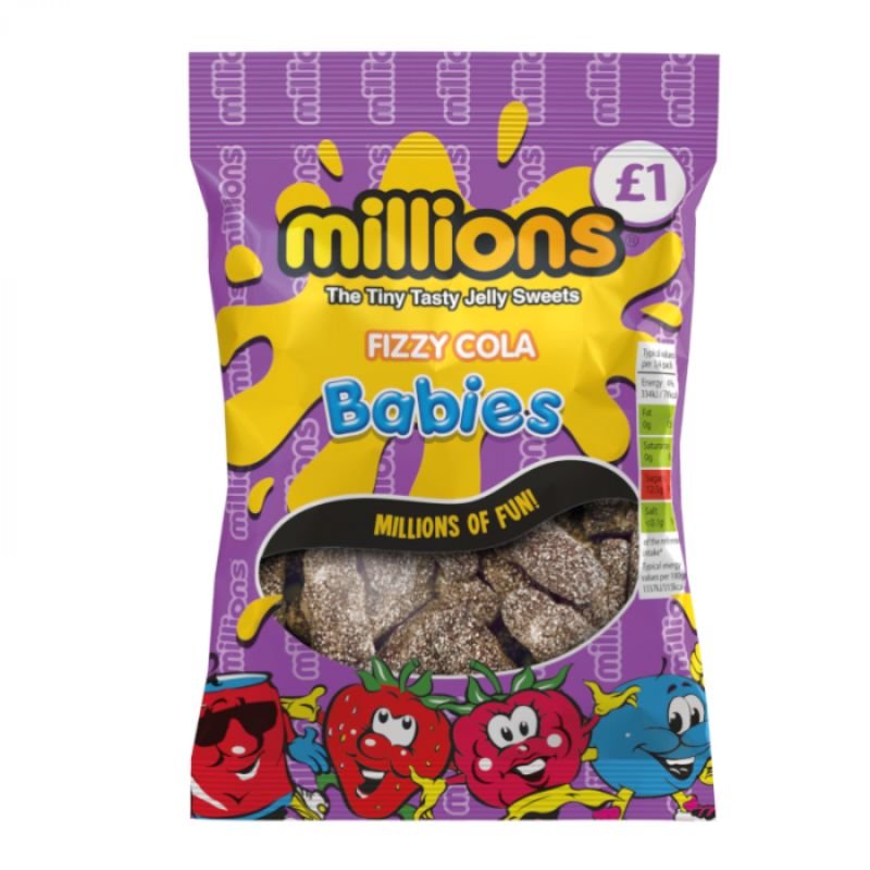 Millions Fizzy Cola Babies (120g)