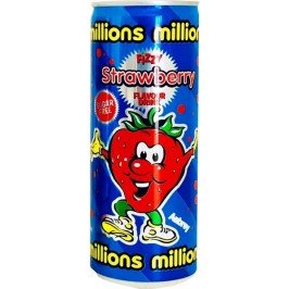 Millions Fizzy Strawberry Can