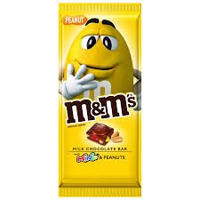M&M's Extra Large Tablet Bar Milk Chocolate with Mini's and Peanuts (110g)