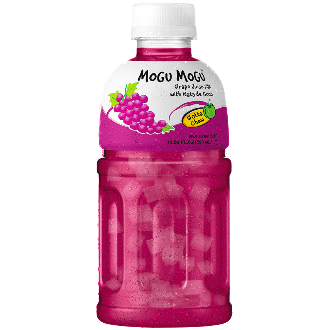 Mogu Mogu Grape with Nata de Coco Bottle 320ml – SoSweet