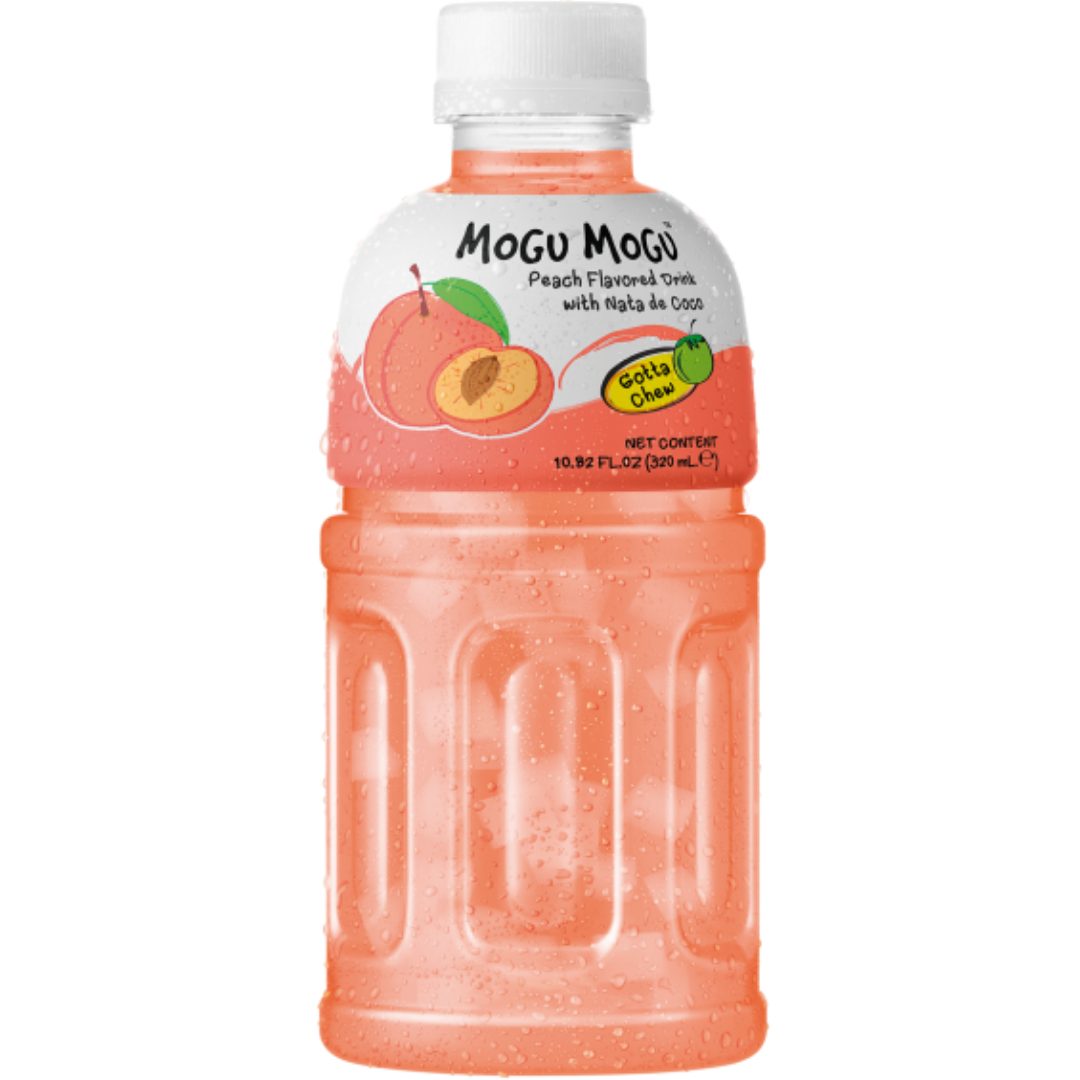 Mogu Mogu Peach with Nata de Coco (320ml)