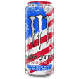 Monster Energy Zero Sugar Stars and Stripes Can Blue Razz 473ml USA