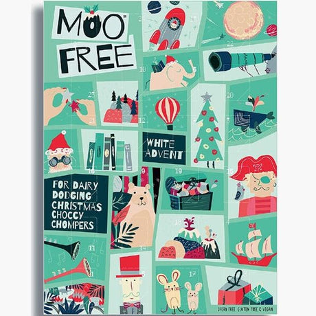 Moo Free White Advent Calendar (70g)