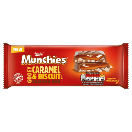 Munchies Caramel & Biscuit Sharing Bar (87g)