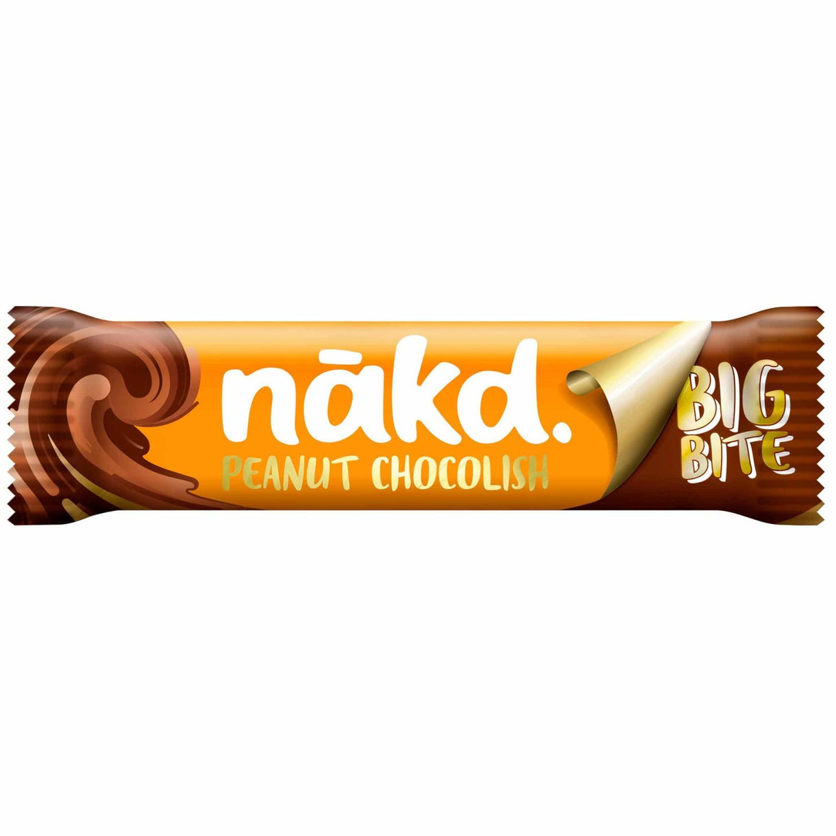 Nakd Chocolish Big Bite Peanut (50g) (BB Expiring 15-02-22)