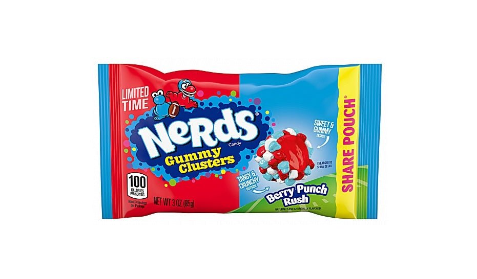 Nerds Limited Edition Gummy Clusters Berry Punch Rush Share Pouch 85g