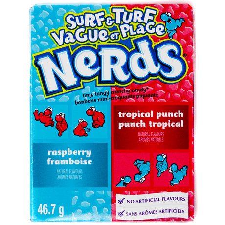 Nerds Surf and Turf Raspberry and Tropical Punch (46g)