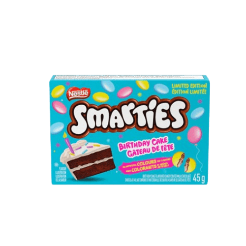 Nestle Smarties Birthday Cake Box 45g CANADA