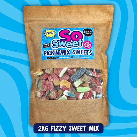 *NEW* 2KG Pick'n'Mix Fizzy Sweets Mix Grab Bag (Resealable) (BB 01/02/24)