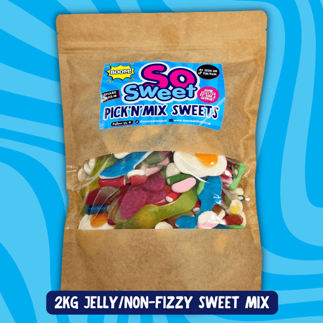 *NEW* 2KG Pick'n'Mix Jelly Sweets Mix Grab Bag (Resealable)