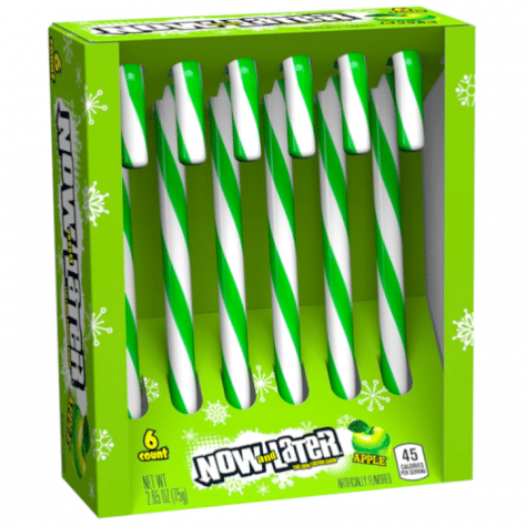 Now and Later Apple Candy Canes (75g)