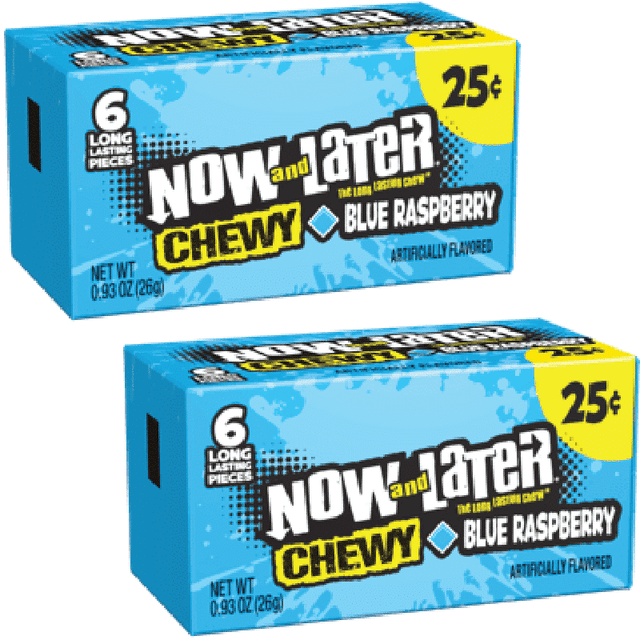Now and Later Mini Chewy Blue Raspberry (2 Pack)