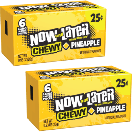 Now and Later Mini Chewy Pineapple (2 Pack)