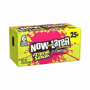 Now And Later Mini Extreme Sour Cherry (26g) (2 Pack)