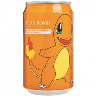 Ocean Bomb Pokemon Charmander Orange Sparkling Water (330ml)