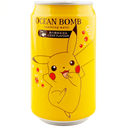 Ocean Bomb Pokemon Pikachu Cider Sparkling Water (330ml)