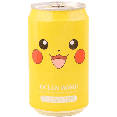 Ocean Bomb Pokemon Pikachu Cucumber Sparkling Water (330ml)