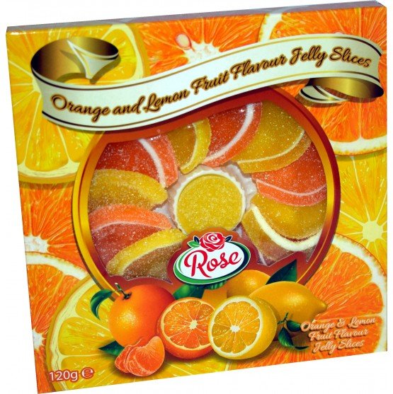 Orange and Lemon Fruit Flavour Jelly Slices (120g)