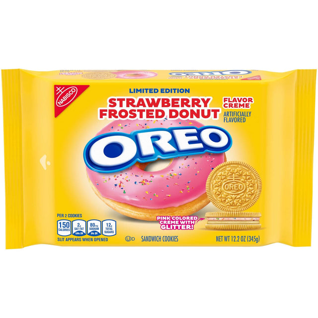 Oreo Limited Edition Strawberry Frosted Donut (345g)