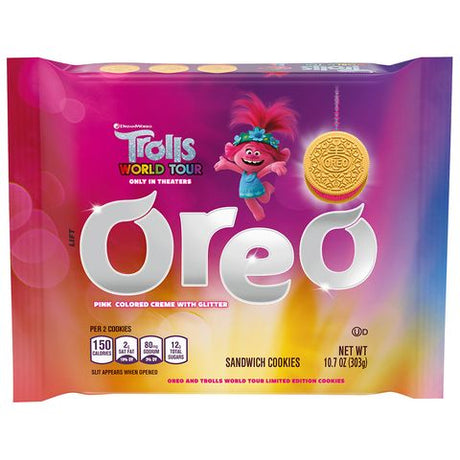 Oreo Share Pack Trolls Golden Pink Glitter Creme (303g)