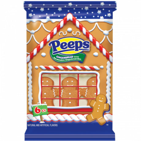 Peeps Christmas Marshmallow Gingerbread Man (6pcs)