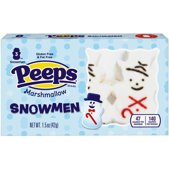 Peeps Christmas Marshmallow Snowmen (3pcs)