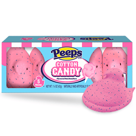 Peeps Easter Cotton Candy Marshmallow Chicks (5pcs)
