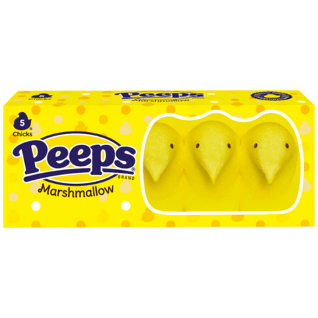 Peeps Easter Yellow Marshmallow Chicks (5pcs)