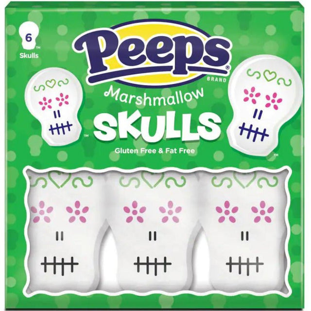 Peeps Halloween Marshmallow Skulls (6pcs)