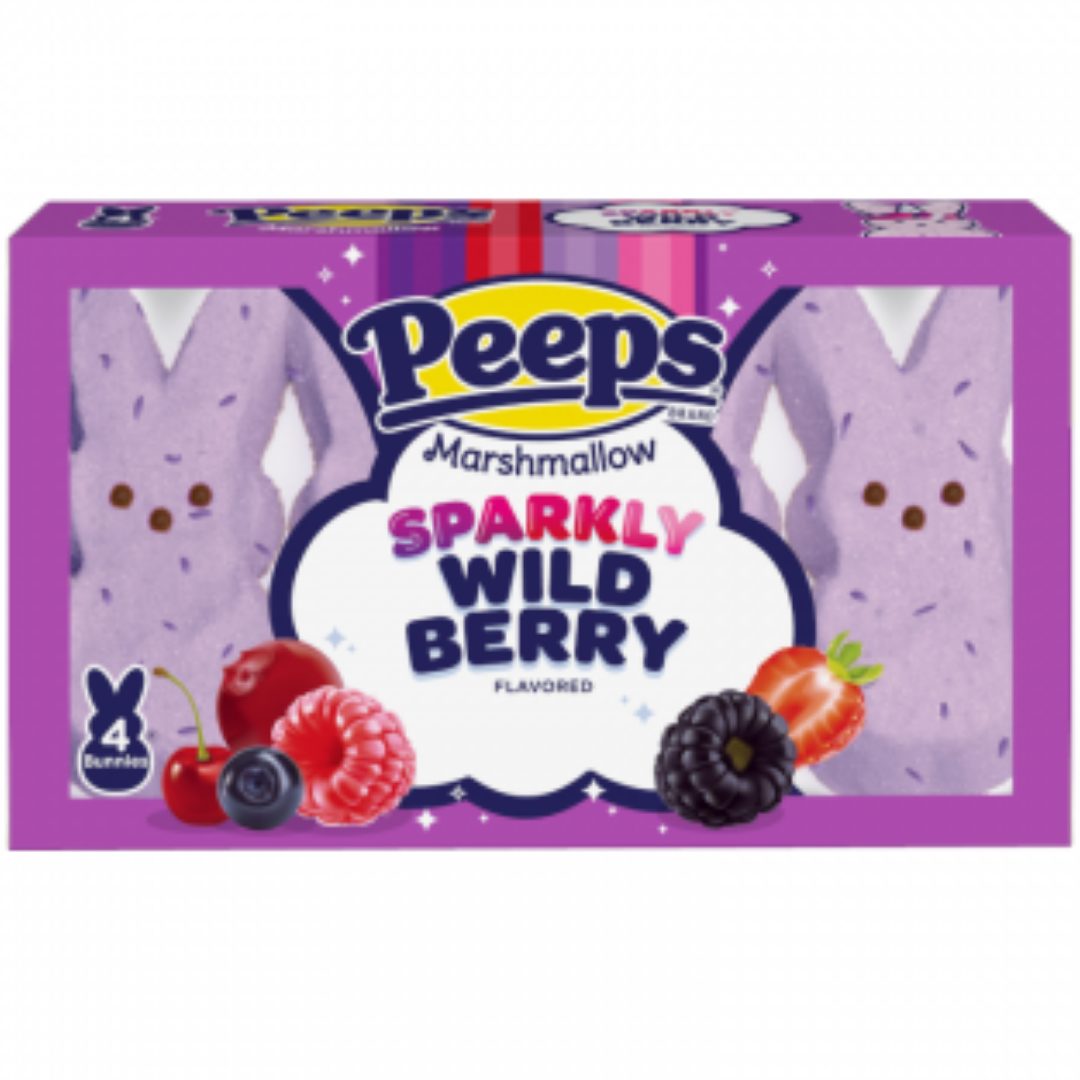 Peeps Sparkly Wild Berry Marshmallow Bunnies (4pcs)