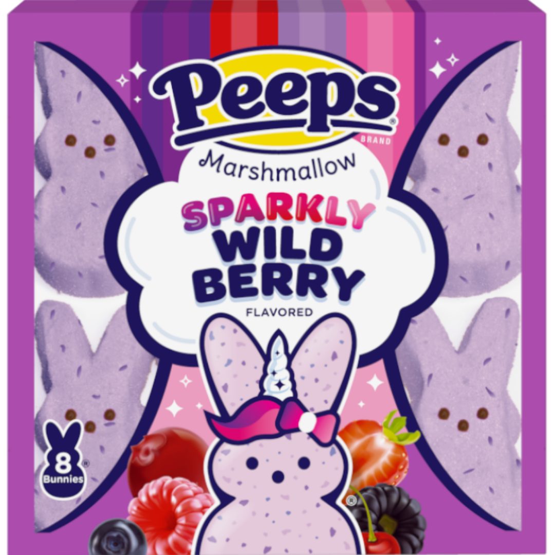 Peeps Sparkly Wild Berry Marshmallow Bunnies (8pcs)