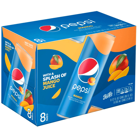 Pepsi Mango Slim-Can Fridge Pack (Case of 8)