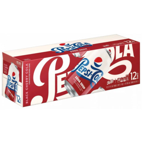 Pepsi Soda Shop Black Cherry Cola Fridge Pack (Case of 12)