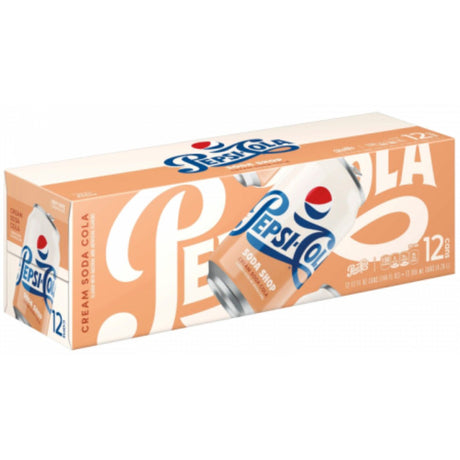 Pepsi Soda Shop Cream Soda Cola Fridge Pack (Case of 12)