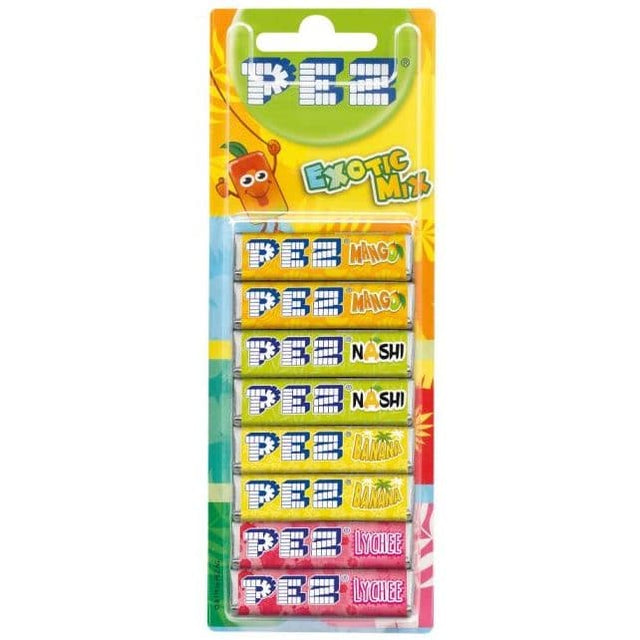 Pez Refill Exotic Mix (8 Pack)