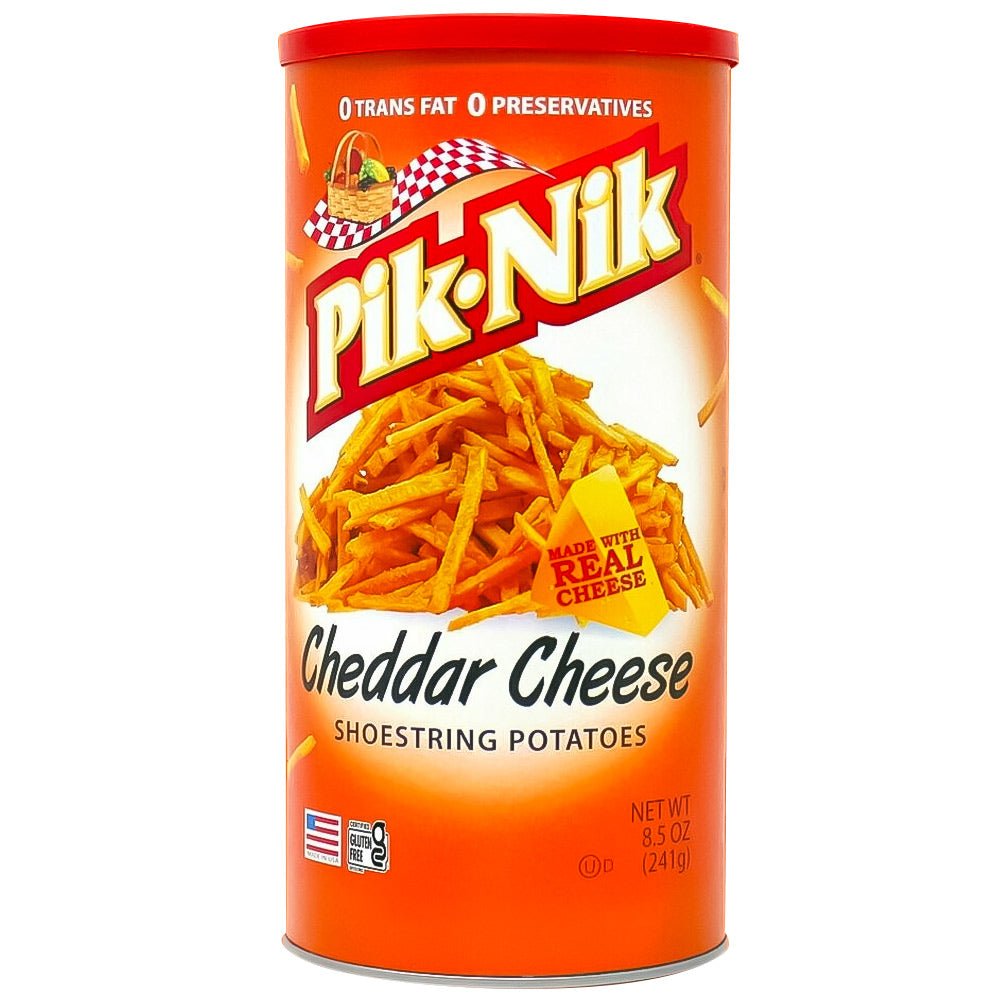 Pik Nik Shoestring Potatoes Cheddar Cheese (241g)